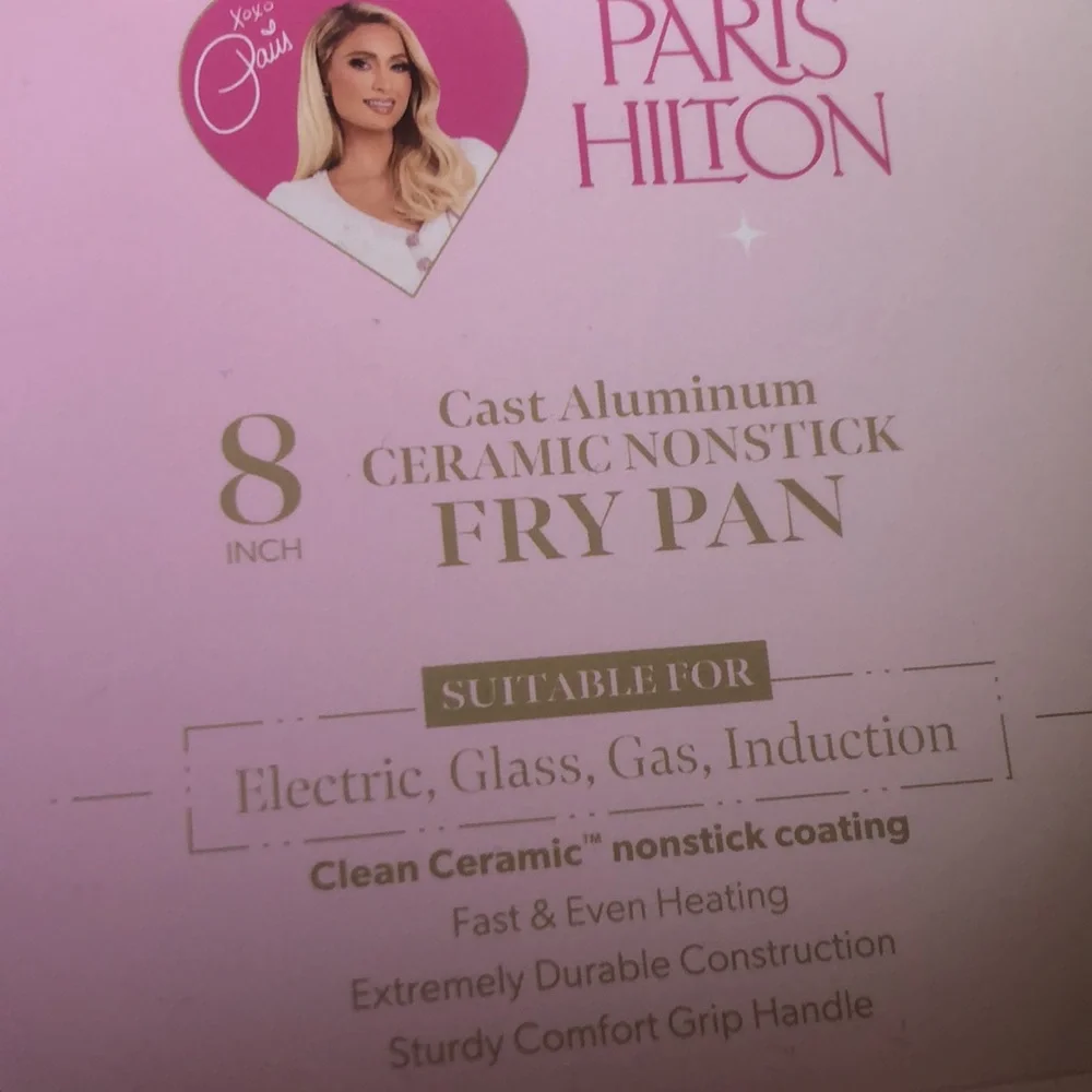 Paris Hilton Pink 8” Fry Pan Ceramic Nonstick
